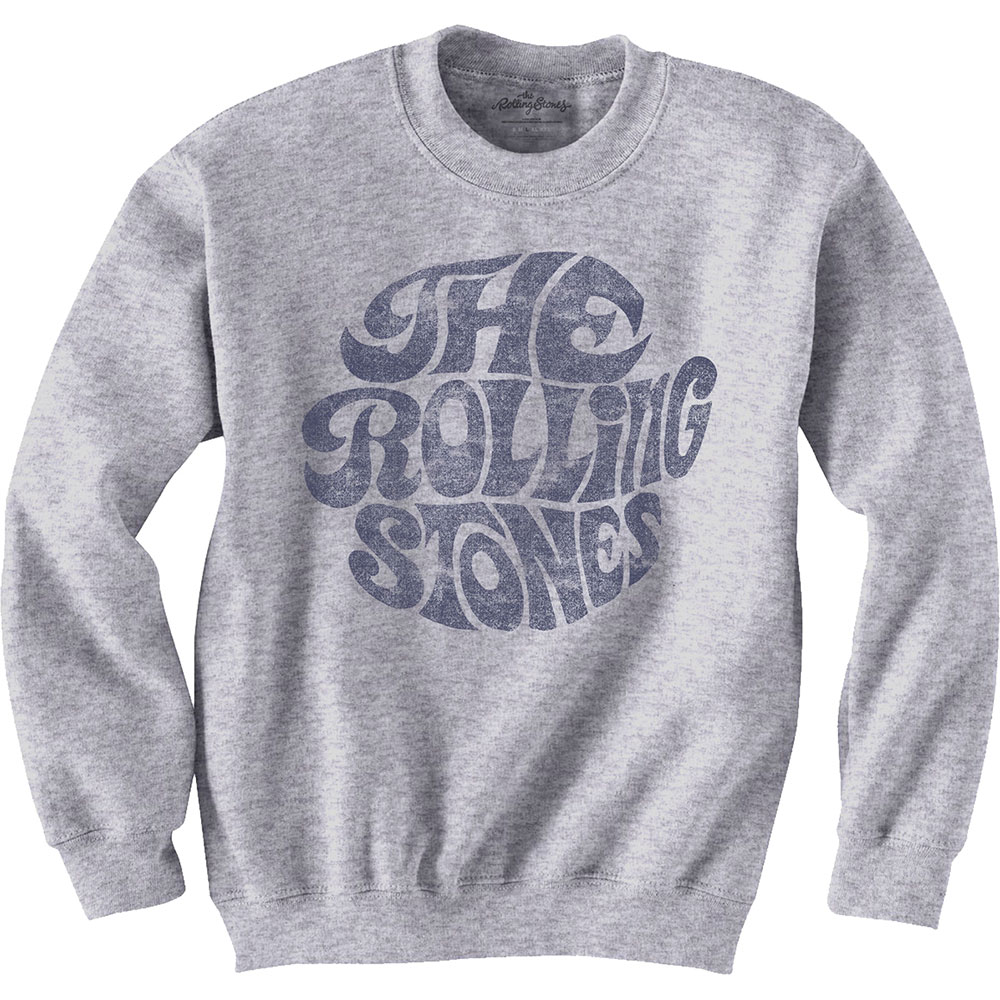 The Rolling Stones Unisex Sweatshirt: Vintage 70s Logo (Small)