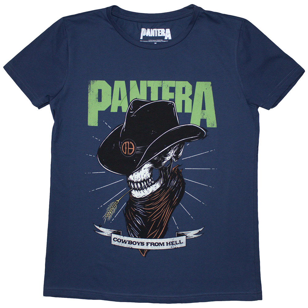 Pantera Ladies T-Shirt: Skeleton Cowboy (Small)