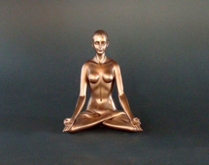 Statuett: Body Talk Yoga – Padmasana (lotusstilling) 14 cm - 3