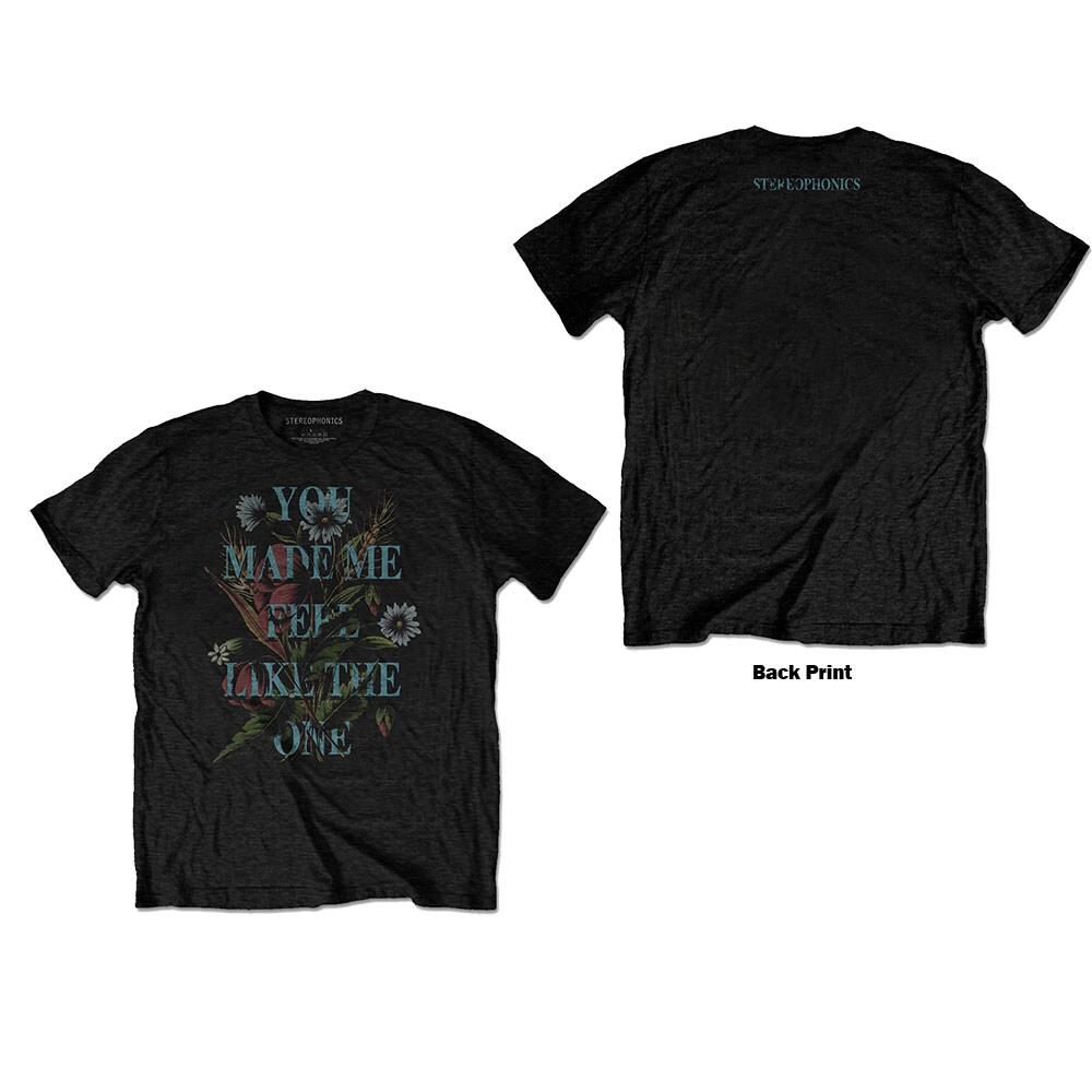 Stereophonics Unisex T-Shirt: Make Me Feelâ€¦ (Back Print) (Small)