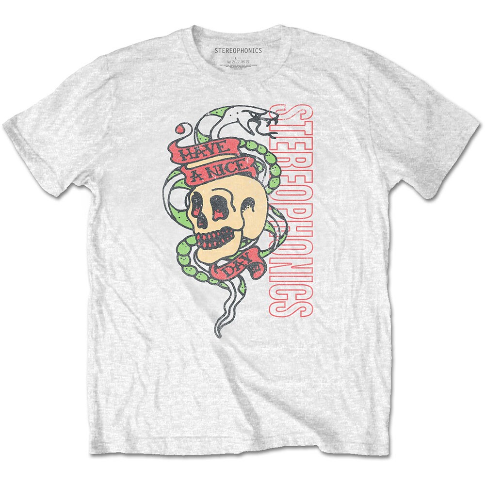 Stereophonics Unisex T-Shirt: Have A Nice Day Snake (Small)
