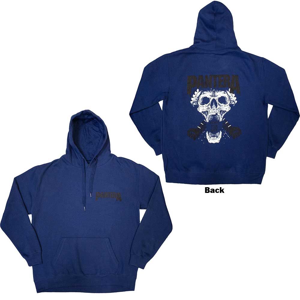 Pantera Unisex Pullover Hoodie: Mouth For War B&W (Back Print) (Small)