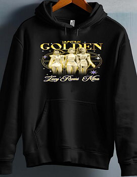 Huntrix Kpop Demon Hunters Barn Hoodie - Golden - Svart - Unisex