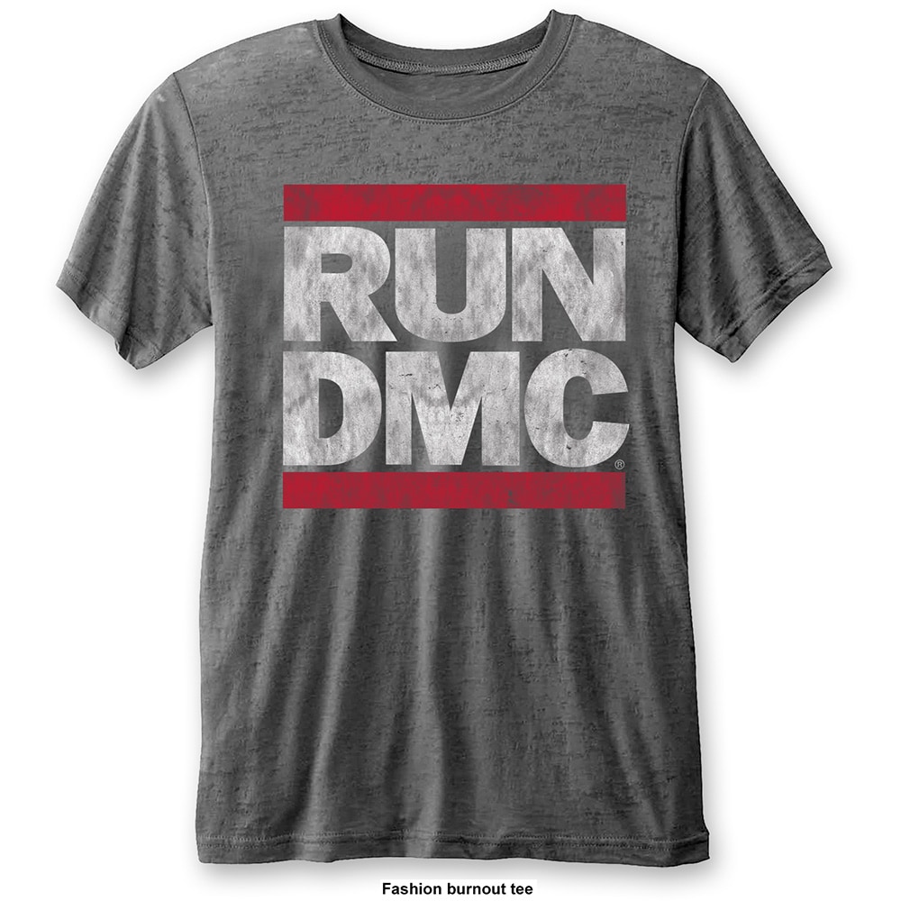 Run DMC Unisex Burn Out T-Shirt: DMC Logo (X-Large) - 2