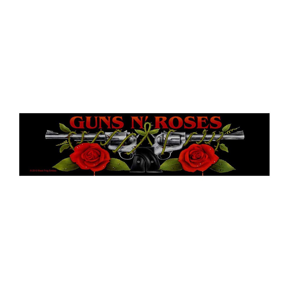 Guns N' Roses Super Strip Patch: Logo/Roses (Retail Pack) - 2
