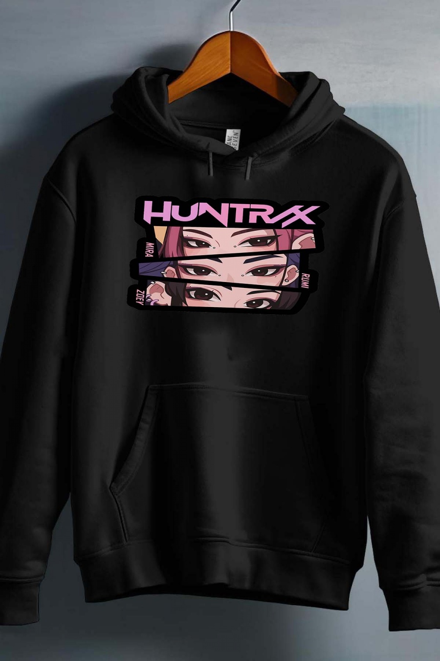 Huntrix Kpop Demon Hunters lasten huppari: "Eyes" - saatavana useissa väreissä - koko 3-14 vuotta