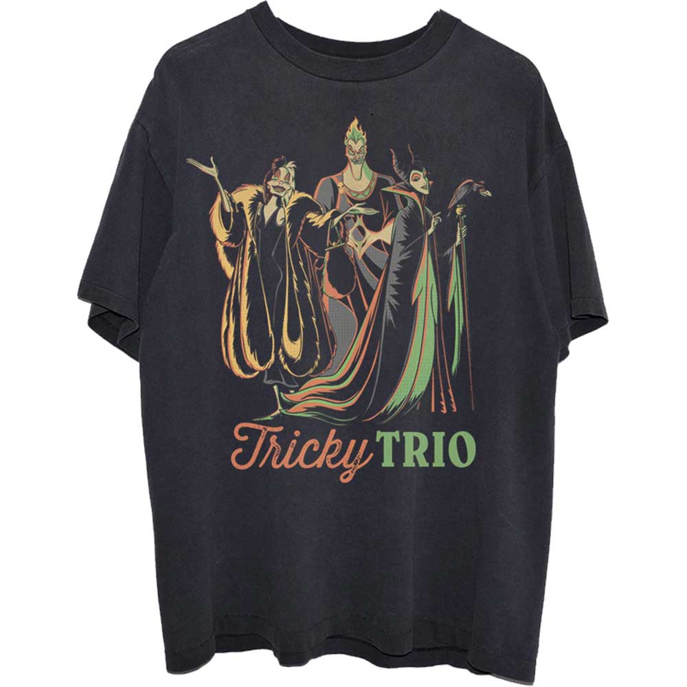 Disney Unisex T-Shirt: Tricky Trio (Small)