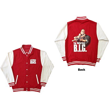 Biggie Smalls Unisex Varsity Jacket: Reachstrings (Back Print) (Medium)