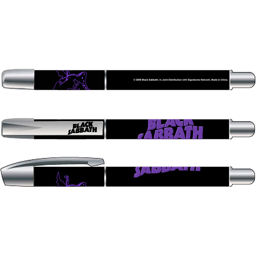 Black Sabbath Gel Pen: Logo & Dragon