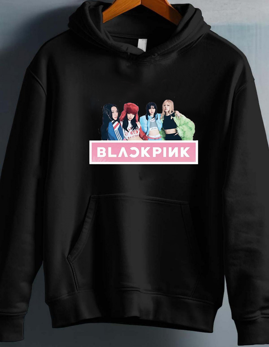 BlackPink Kpop Lasten Huppari - Band Photo - Musta - Unisex