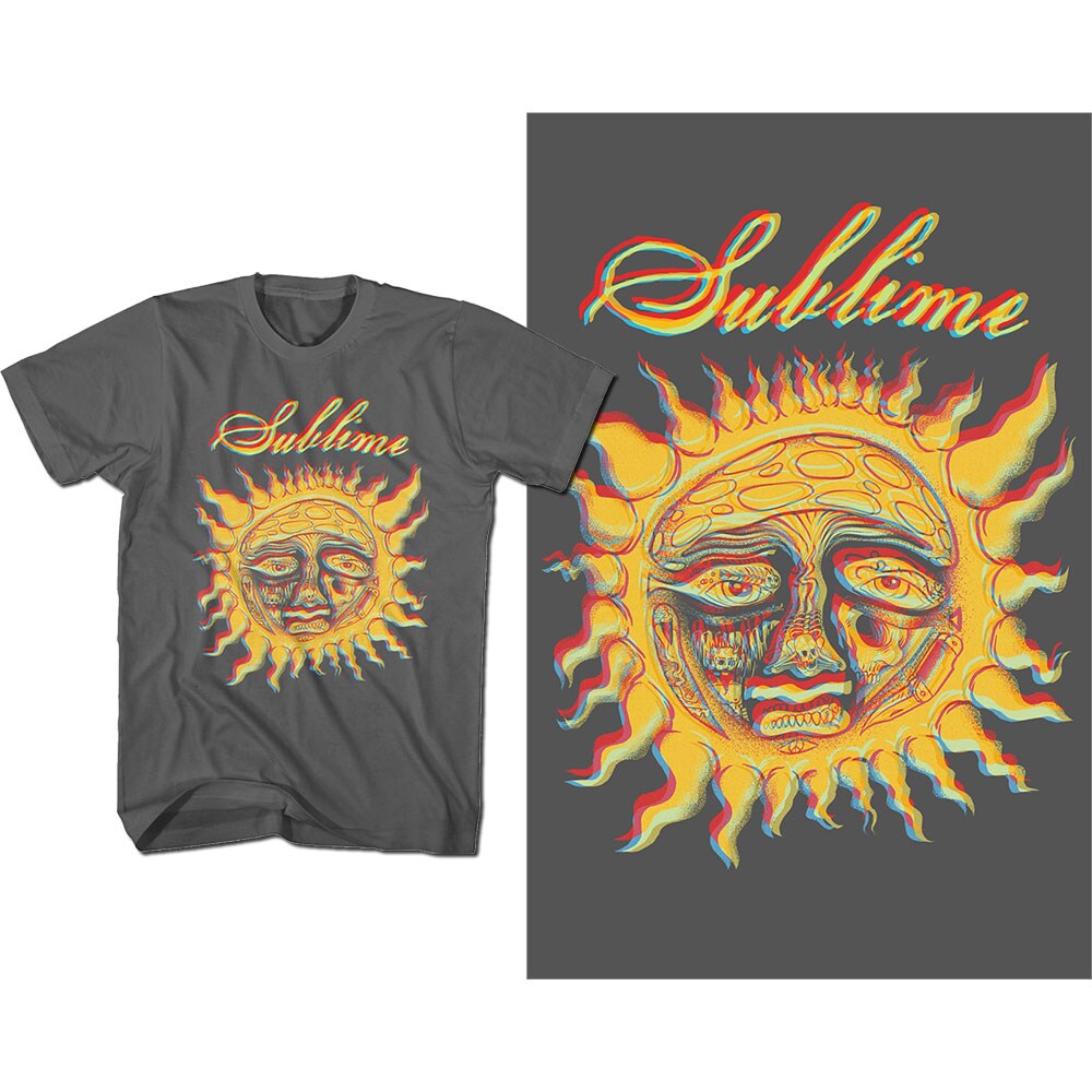 Sublime Unisex T-Shirt: Yellow Sun (X-Large)