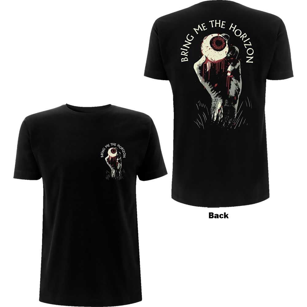 Bring Me The Horizon Unisex T-Shirt: Zombie Eye (Back Print) (Medium)