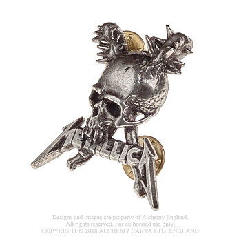 Badge: Metallica - Damage Including Skull (pin)