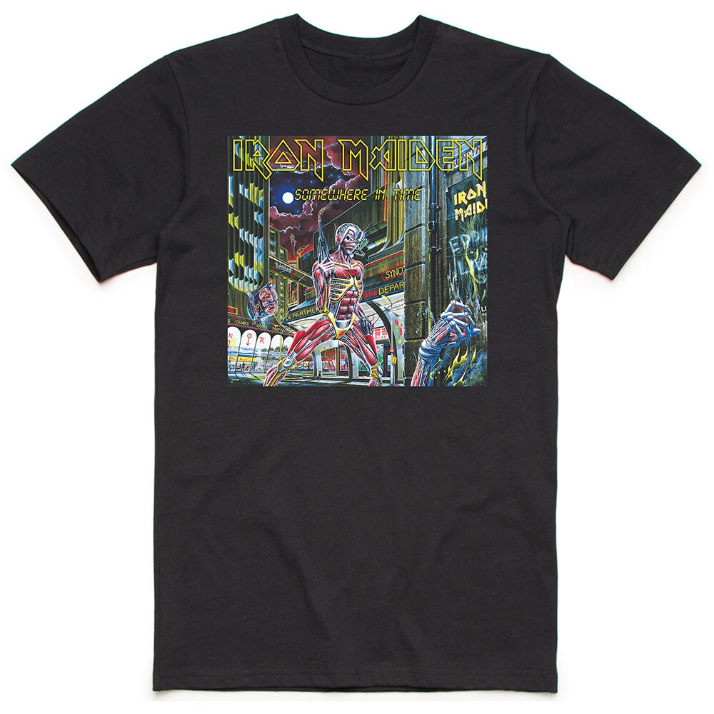 Iron Maiden Unisex T-Shirt: Somewhere in Time Box (Small)