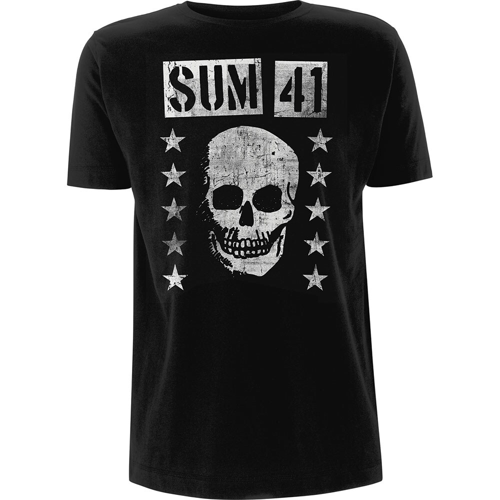 Sum 41 Unisex T-Shirt: Grinning Skull (Small)
