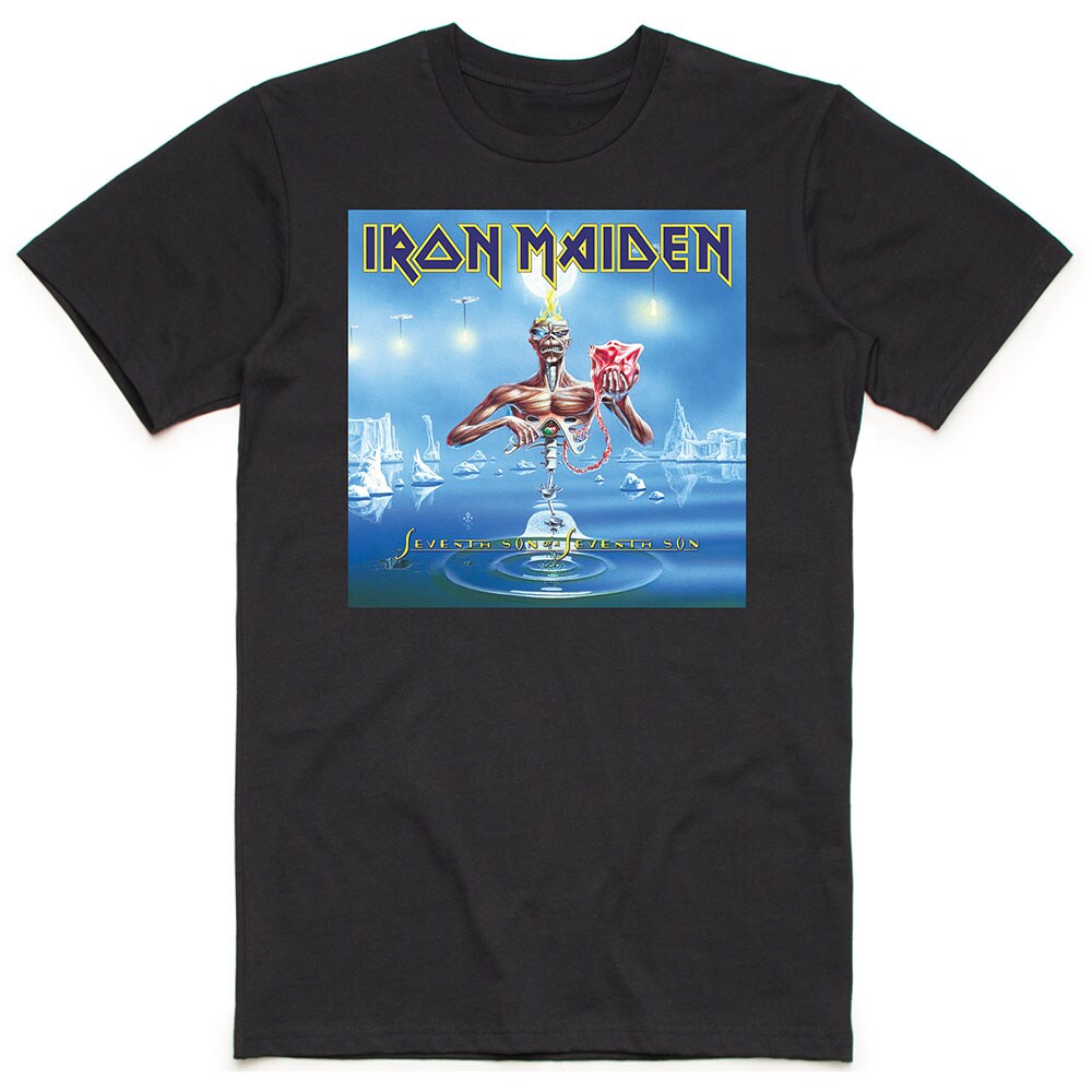 Iron Maiden Unisex T-Shirt: Seventh Son Box (Large)