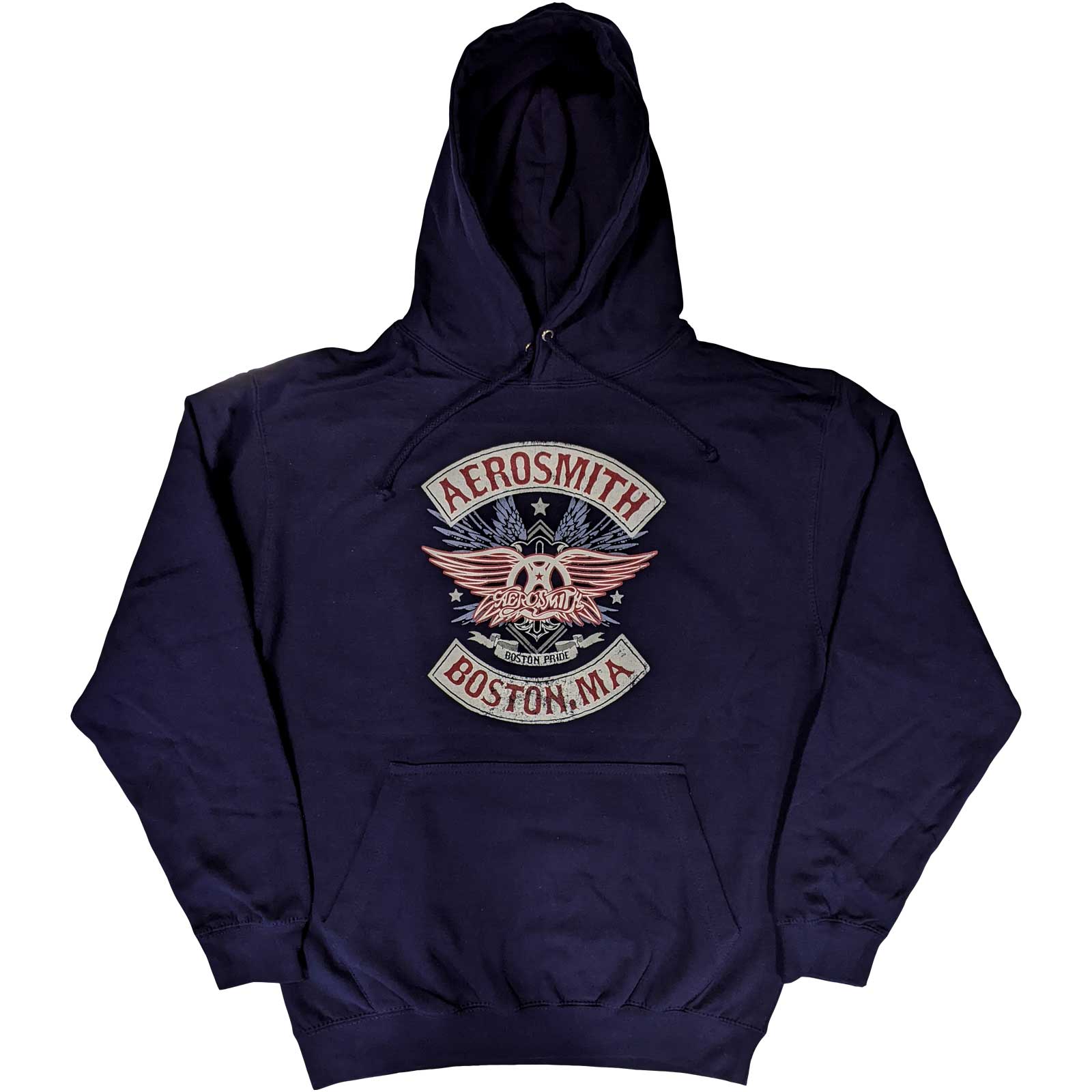 Aerosmith Unisex Pullover Hoodie: Boston Pride (Medium)
