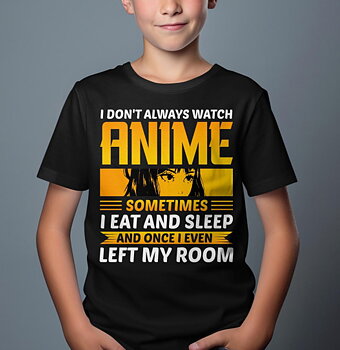 Anime barn t-shirt: "Love Minnie" - svart - storlek 3-4 år
