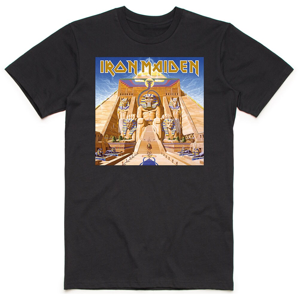 Iron Maiden Unisex T-Shirt: Powerslave Album Cover Box (X-Large)