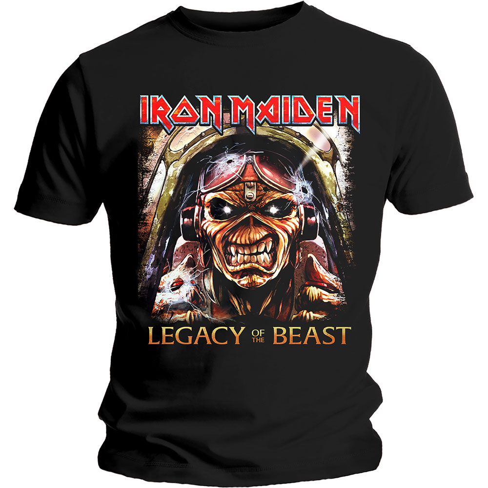 Iron Maiden Unisex T-Shirt: Legacy Aces (Small)