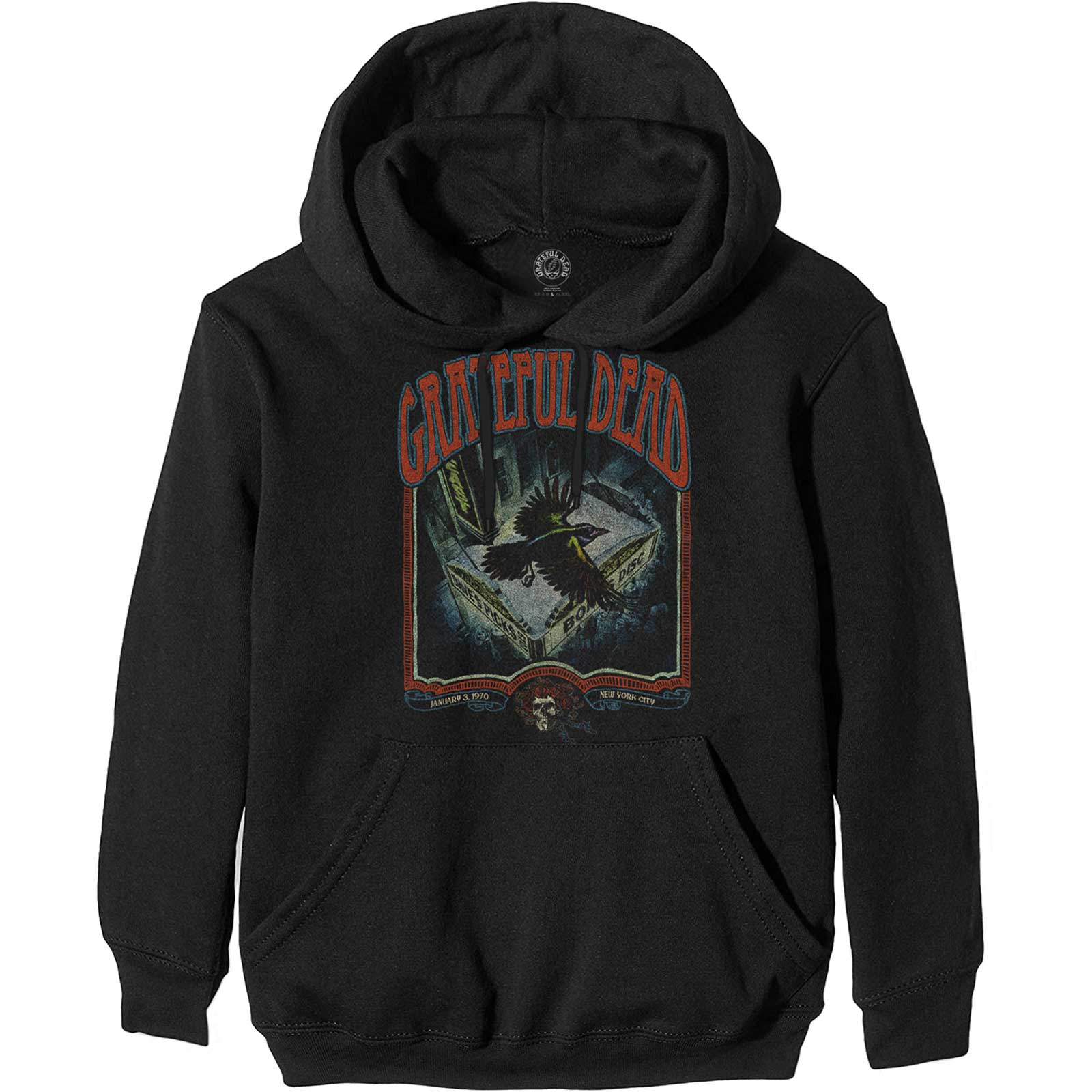 Grateful Dead Unisex Pullover Hoodie: Vintage Poster (Medium)