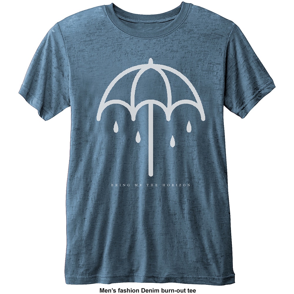 Bring Me The Horizon Unisex Burn Out T-Shirt: Umbrella (X-Small) - 2