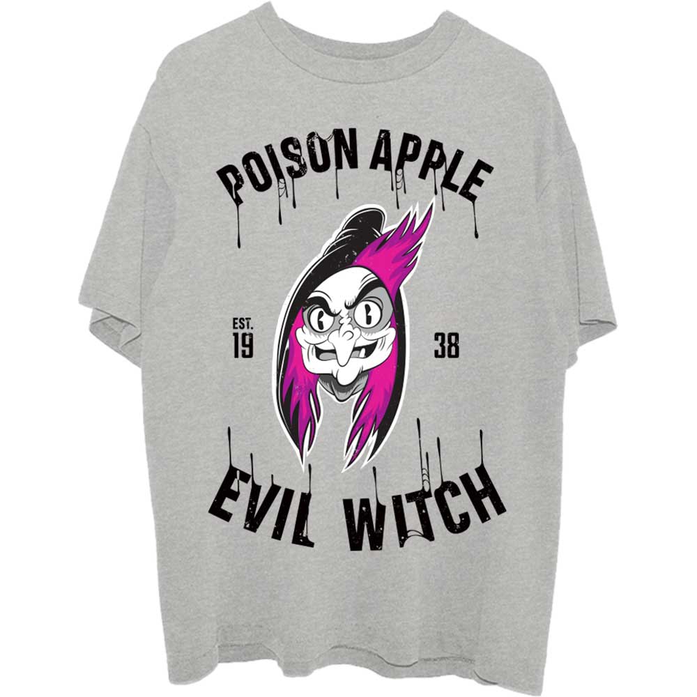 Disney Unisex T-Shirt: Snow White Evil Witch Poison Apple  (Large)