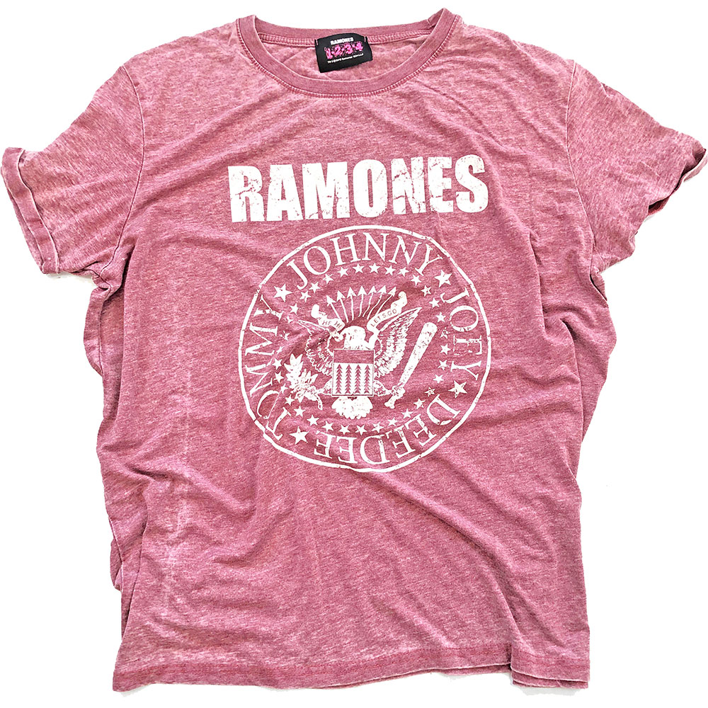 Ramones Unisex Fashion Tee: Presidential Seal (Burn Out) (X-Small)