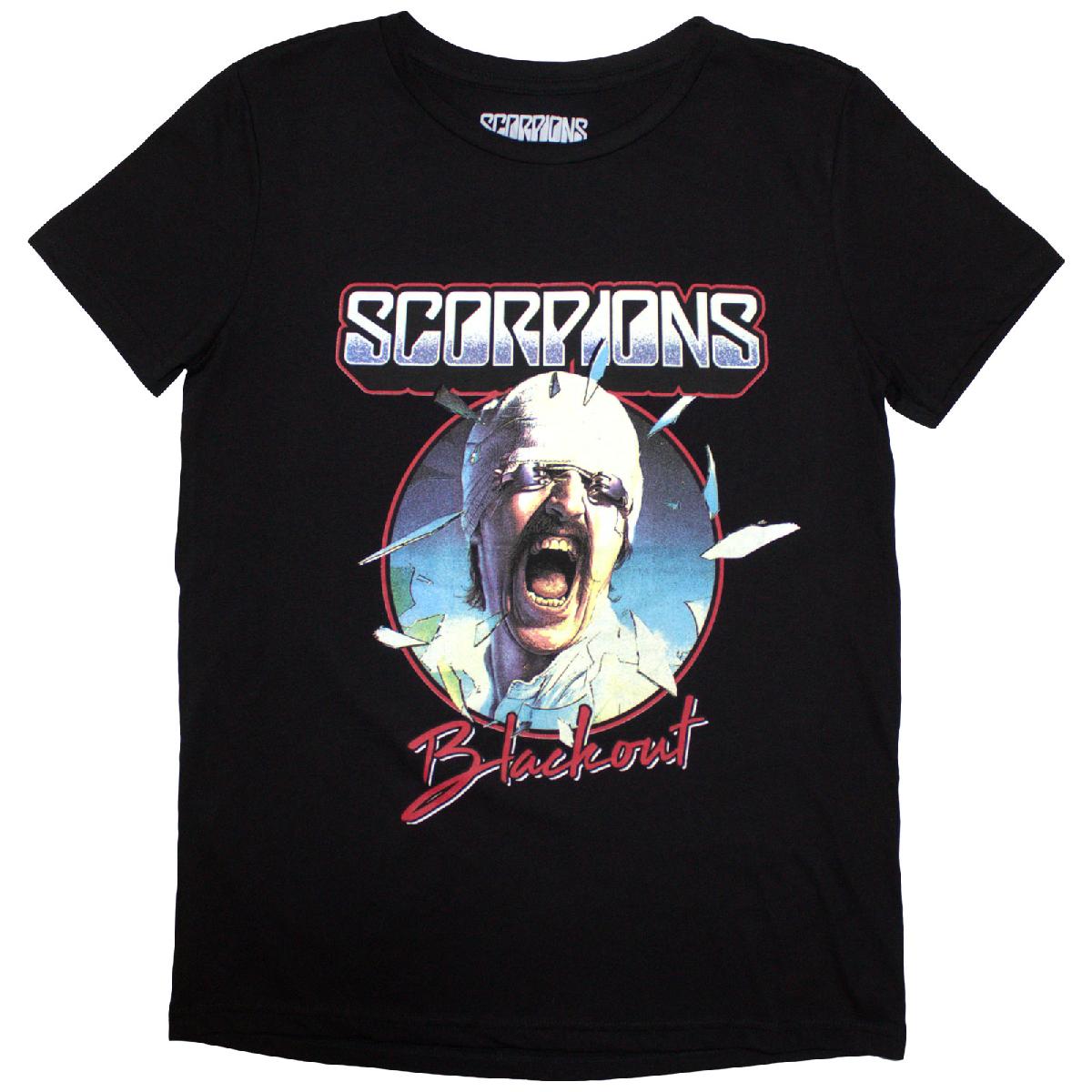 Scorpions Ladies T-Shirt: Blackout Tour '82 (Back Print) (Medium)