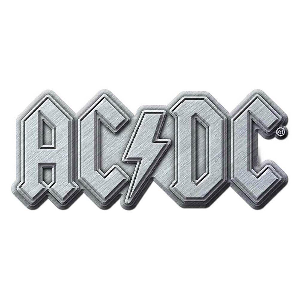 AC/DC Pin Badge: Metal Logo - 2