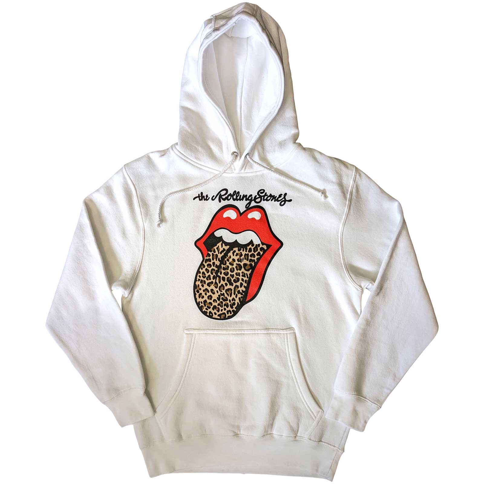 The Rolling Stones Unisex Pullover Hoodie: Leopard Tongue (Small)