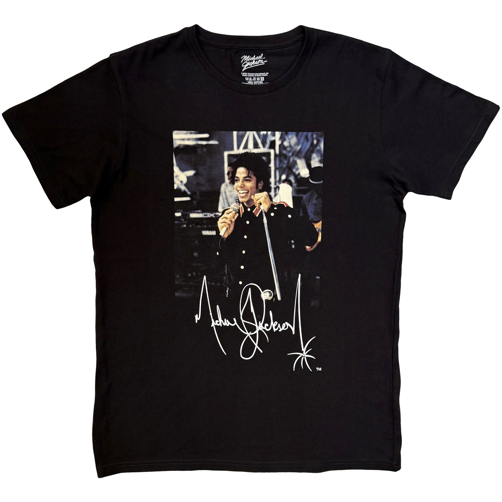Michael Jacksonin Unisex-T-paita: Signature (Musta)
