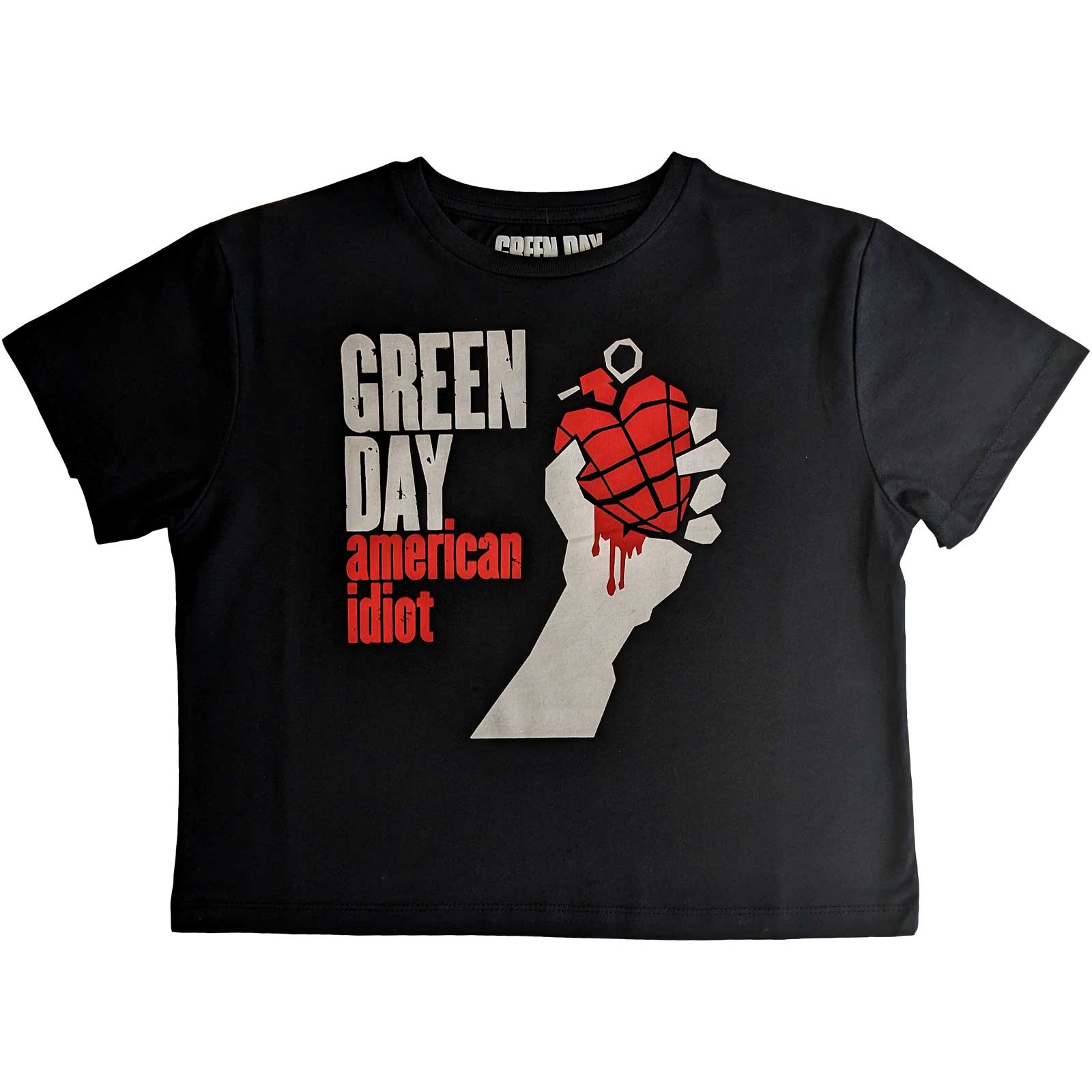 Green Day Ladies Crop Top: American Idiot (Medium)
