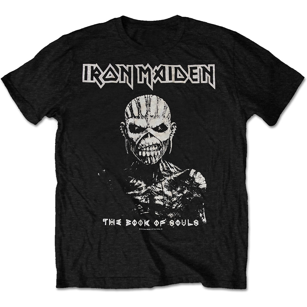 Iron Maiden Unisex T-Shirt: The Book of Souls White Contrast (Small)