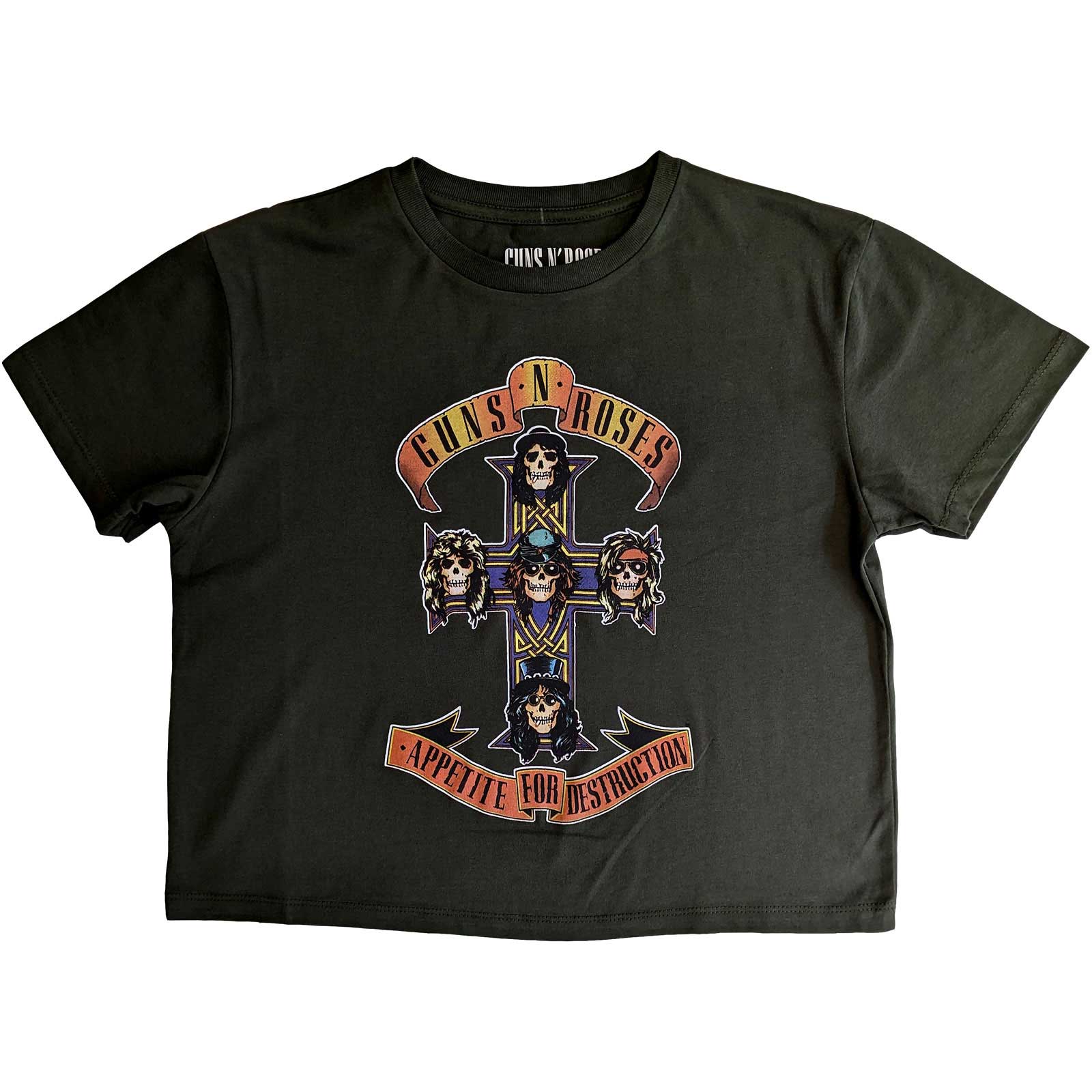 Guns N' Roses Ladies Crop Top: Appetite For Destruction (Small)