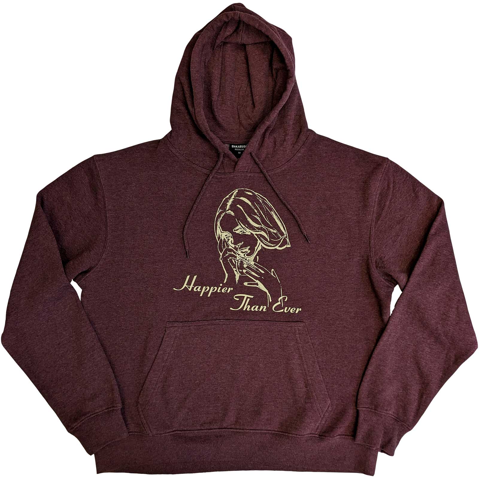Billie Eilish Unisex Pullover Hoodie: Happier Than Ever (Medium)