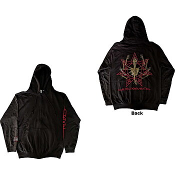 Tool Unisex Zipped Hoodie: Skeleton Tour 2022 (Back Print) (Small) (Ex-Tour)
