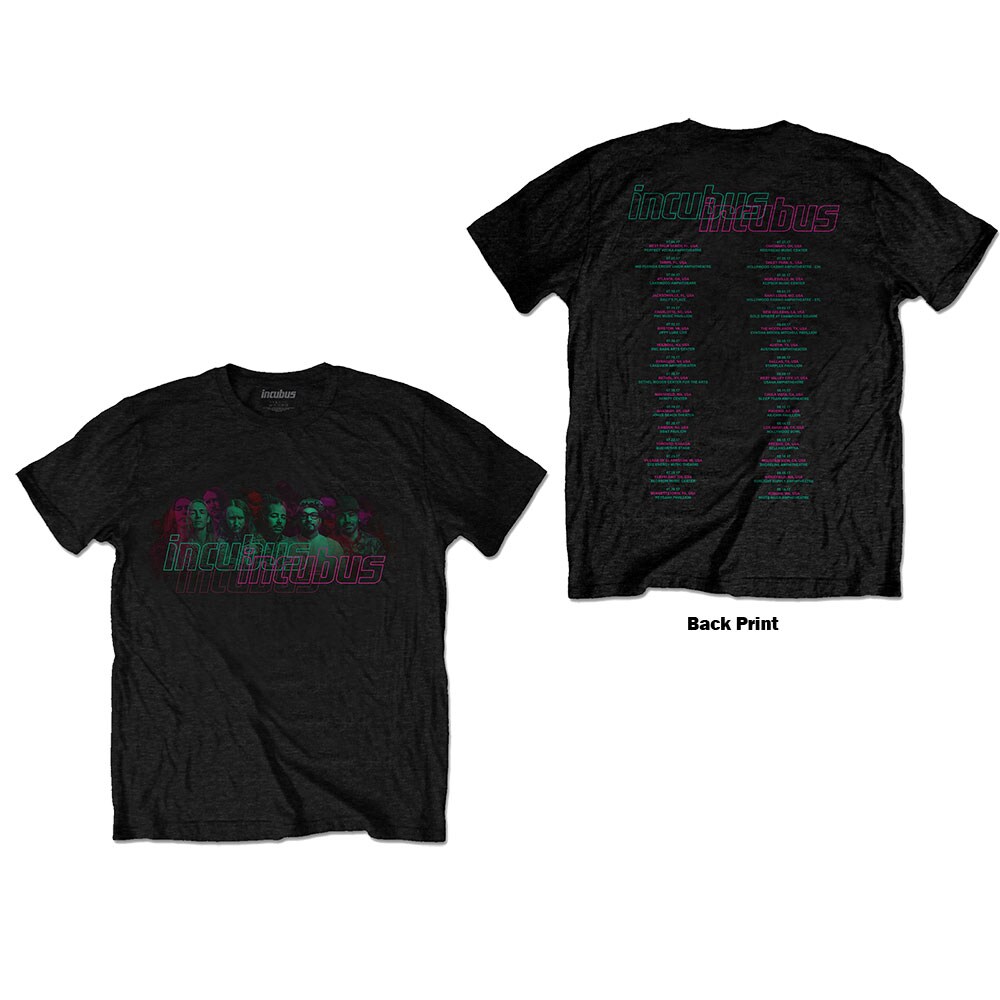 Incubus Unisex T-Shirt: 17 Tour (Back Print) (Medium)
