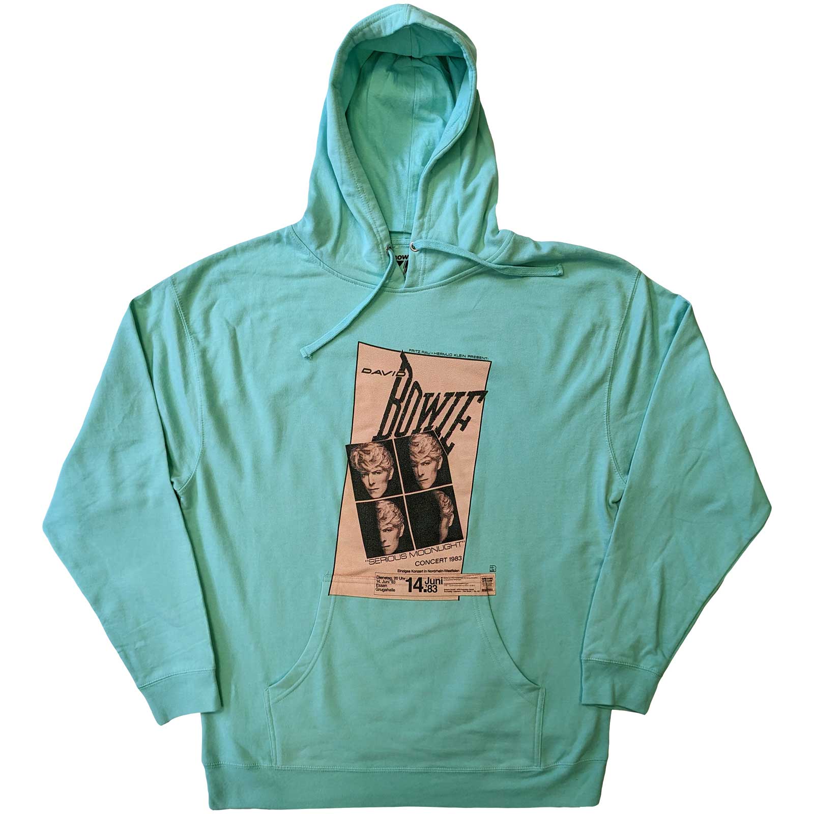 David Bowie Unisex Pullover Hoodie: Concert '83 (Large)