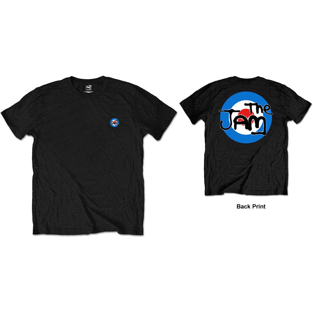 The Jam Unisex T-Shirt: Target Logo (Back Print/Retail Pack) (Small)