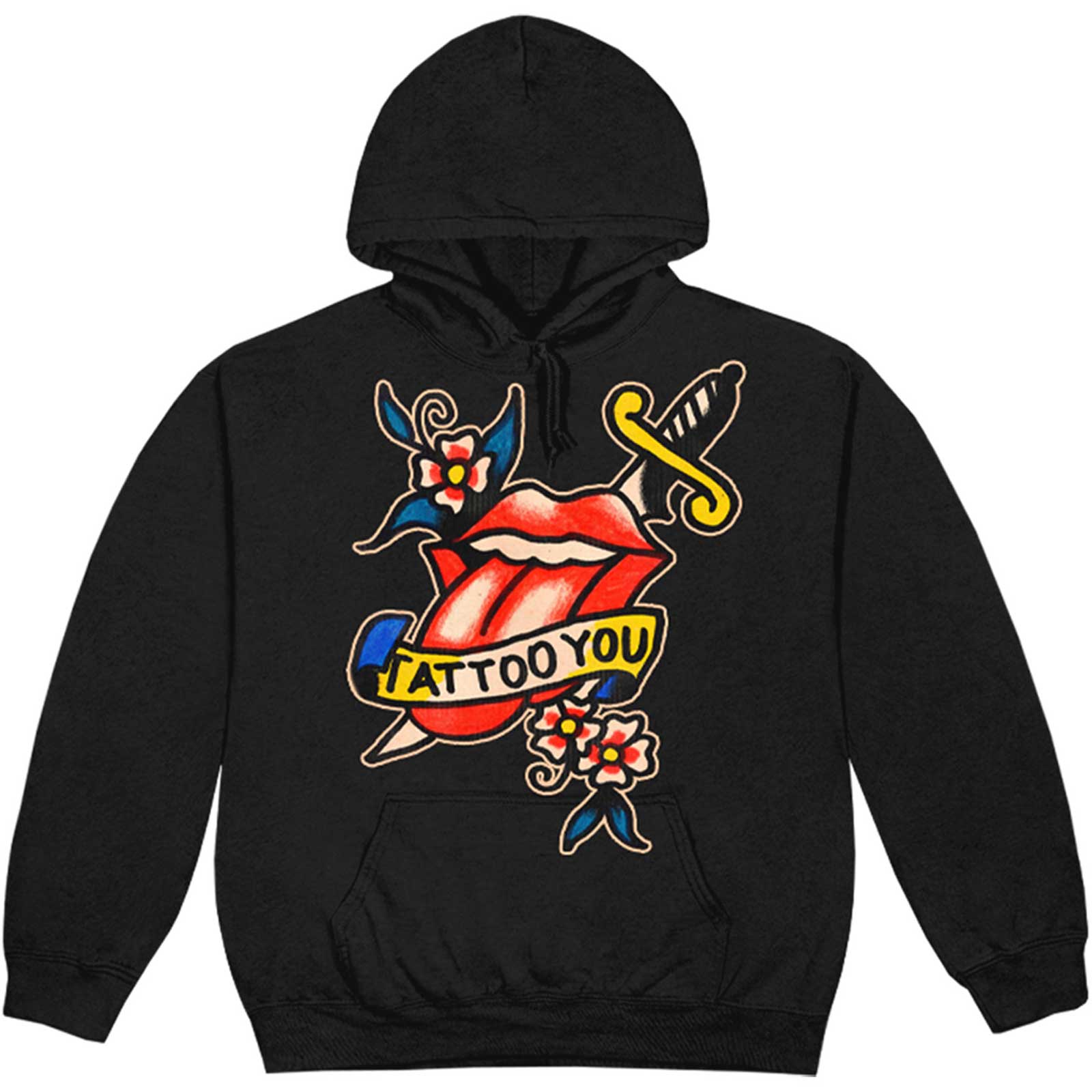 The Rolling Stones Unisex Pullover Hoodie: Tattoo You Lick (X-Large)
