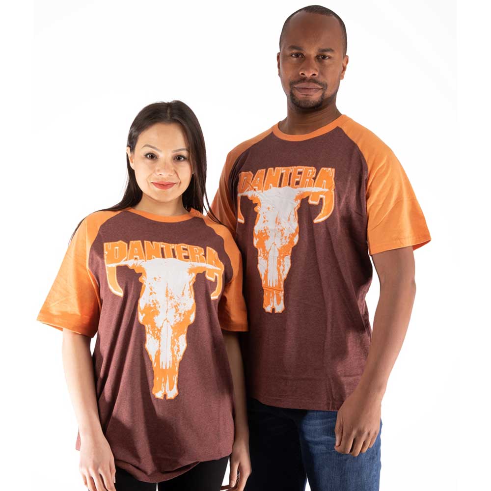 Pantera Unisex Raglan T-Shirt: Skull (Small)