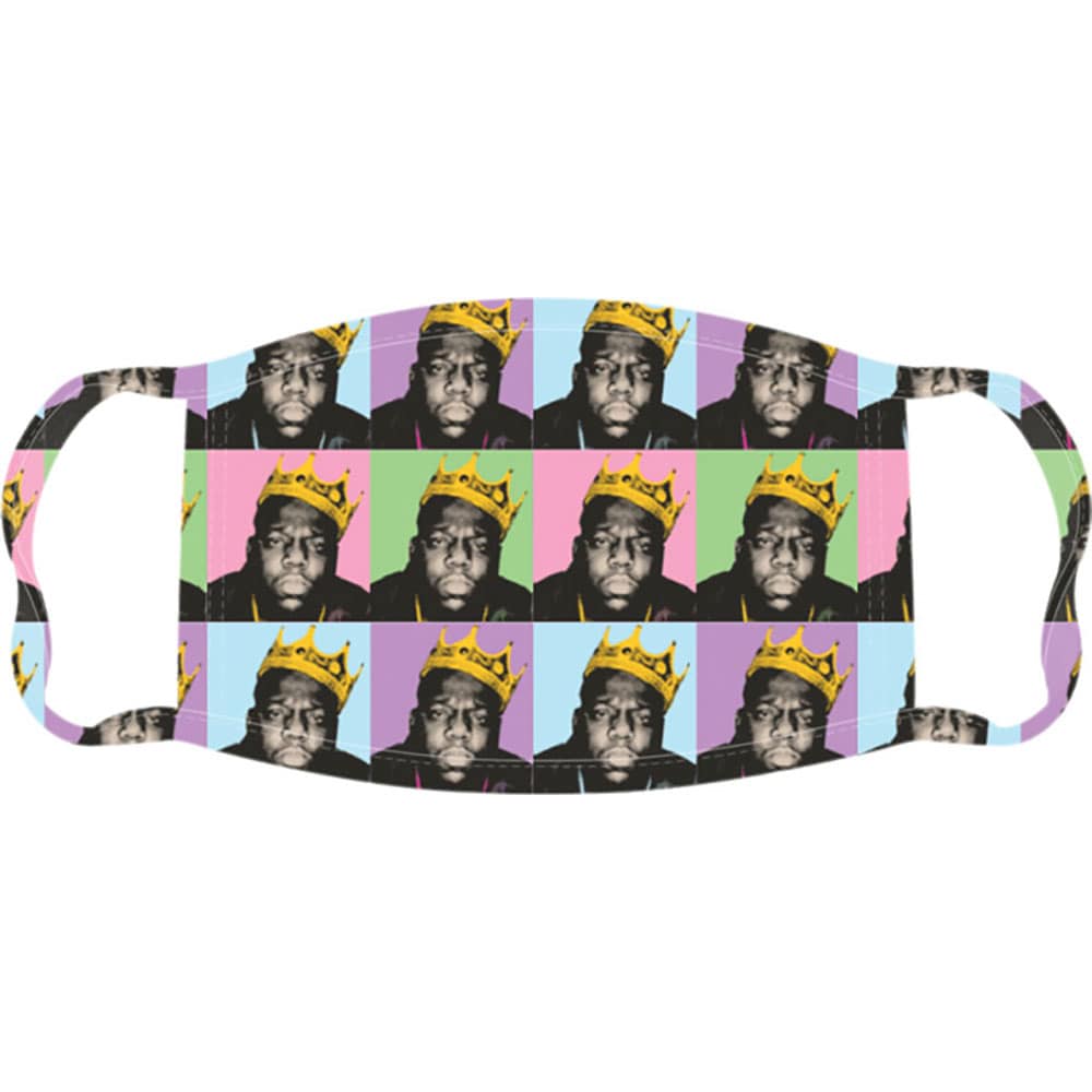 Biggie Smalls Face Mask: Crown Repeat