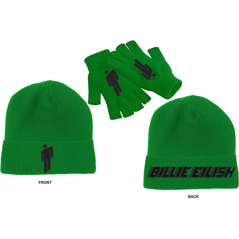 Billie Eilish set med beanie & fingervantar: Blohsh