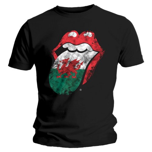 The Rolling Stones Unisex T-Shirt: Welsh Tongue (Small)