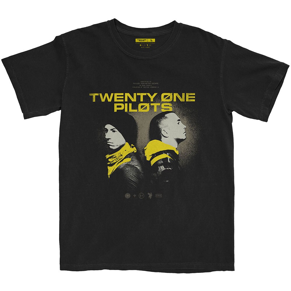 Twenty One Pilots Unisex T-Shirt: Back To Back (Small)