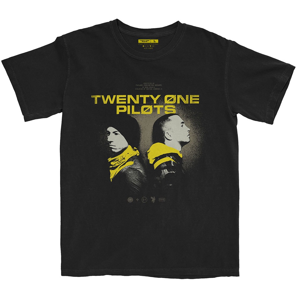 Twenty One Pilots Unisex T-Shirt: Back To Back (Large)