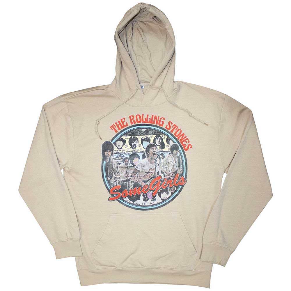 The Rolling Stones Unisex Pullover Hoodie: Some Girls Circle (Medium)