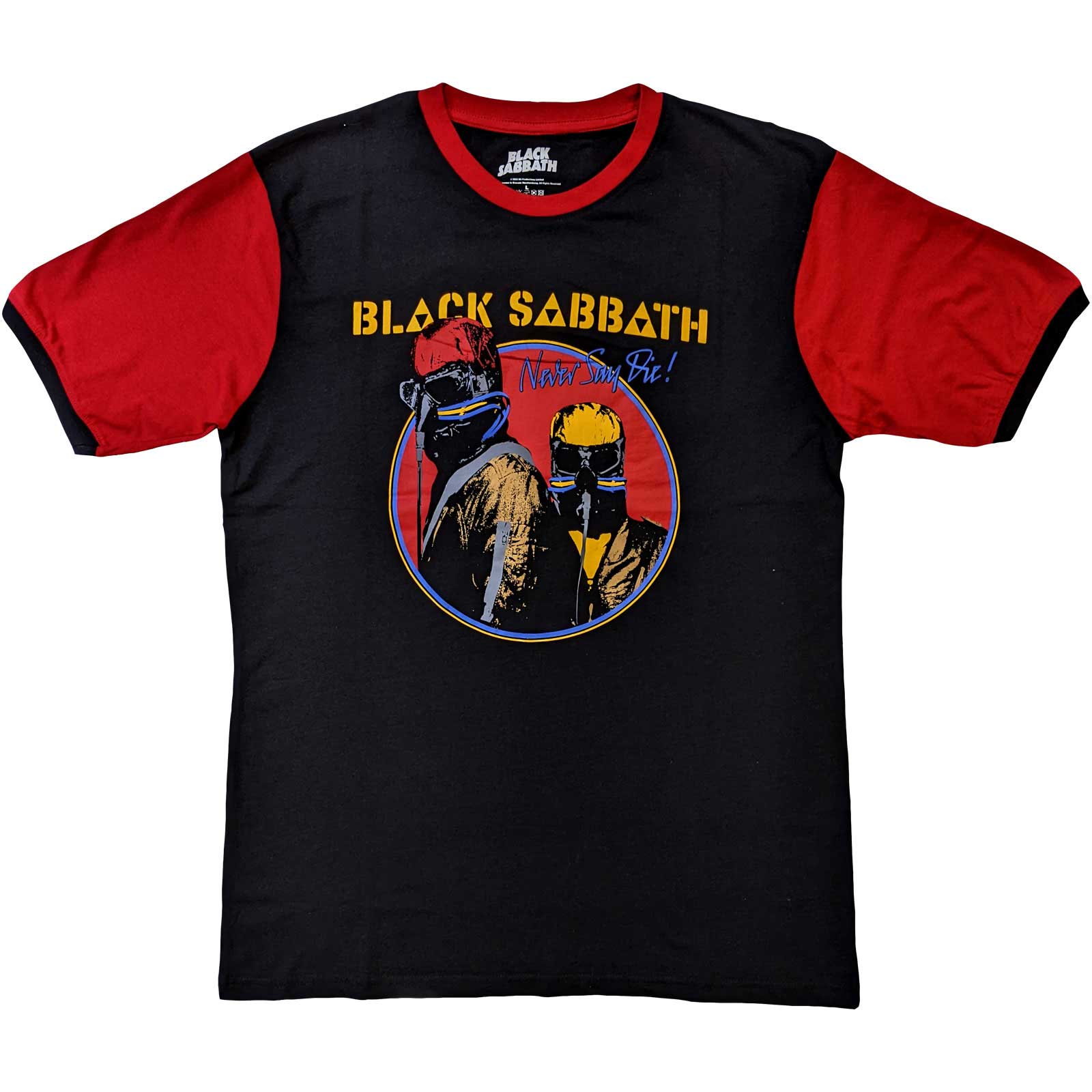 Black Sabbath Unisex Ringer T-Shirt: Never Say Die (Medium)