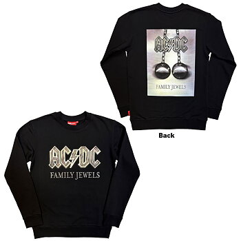 AC/DC Unisex Premium-Genser: Family Jewels (Svart) (Trykk På Ryggen)